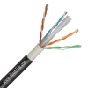 Aerial Utp cat6  with Messenger 0.56mm 0.57mm 250 MHz or  greased waterproof lan cable  jelly filled  outdoor UTP CAT6