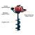 Import Agricultural Hand Drilling Machine 2 Stroke Engine 250mm Earth Auger from China