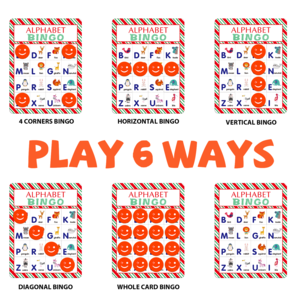 Buy Alphabet Bingo Game Card Board Matching Game Set, Abc Letters ...