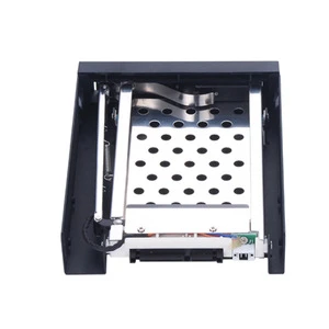 Aluminum 2.5&quot; Tray-less Hot Swap Drive Case Internal SATA SSD/HDD Mobile Rack for 3.5&quot; Floppy Drive Bay