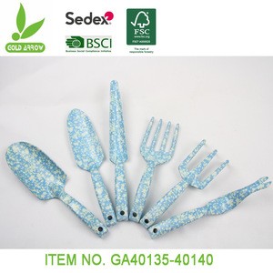Aluminum alloy woman garden tool with flower patterned