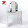 Amazon Best Seller Bedroom Furniture Wooden High Quality Glass White Mirrored Dresser