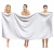 Import Amazon direct white colour hotel 100% cotton 400g 500g 550g 600g bath towel from China