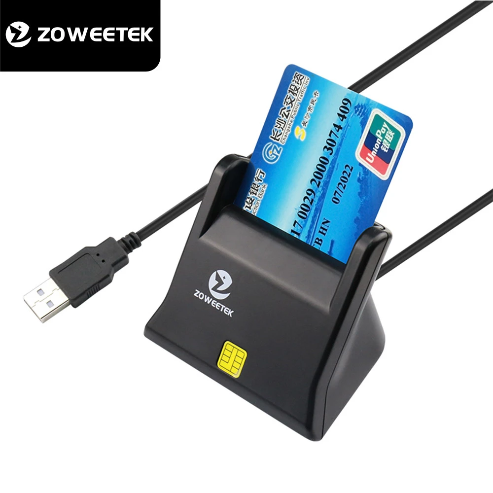 Amazon Hot DNi Lector IC/ID EMV Contact Smart Card Reader/Writer, ATM Single USB 2.0 Smart Cards