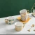 Import Angel diamond ceramic  Small European luxury coffee mug saucer set house tea cup from China