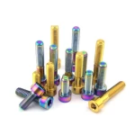 Anodized colored M3 M4 M5 M6 M7 M8 M10 bicycle motorcycle titanium screw