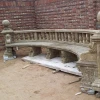 Antique Large Outdoor Park Long Chair Marble Stone Garden Bench