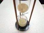Antique Nautical Large hourglass 4 minute Brass Sand Timer Old Sand Watch 1818