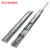 Import AOLISHENG 3-fold slide rails, fully extended retractable soft closing industrial heavy drawer slides from China