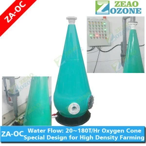 aquaculture aeration system oxygen cone aerator device