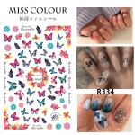 Art Decals Sticker Butterfly Decorations Miss Colour R Series Butterfly Nail Stickers