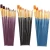 Import Artist Professional Kits 3 Pack 30 Pcs Round Pointed Tip Nylon Hair Face Acrylic Paint Brushes Set from China