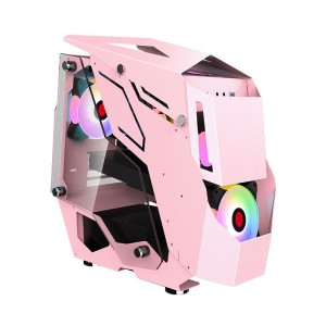 atx Special-shaped metal tempered glass colors can be customized for high-end pc gaming computer cases for desktop