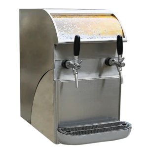 Automatic carbonated sparkling water machine, 2 taps soda sparkling water dispenser