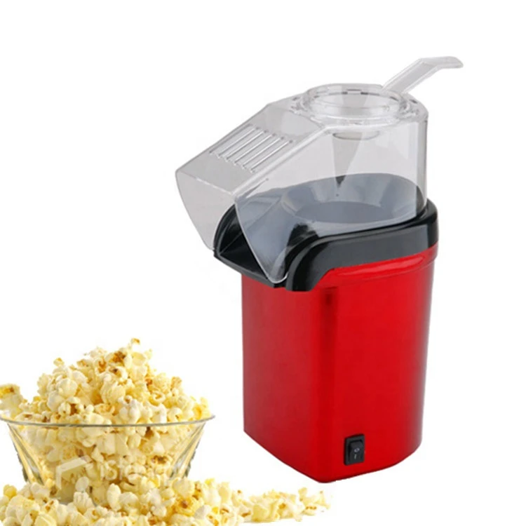 Automatic Kitchen Portable Fast Popcorn Maker 220v Electric Hot Air Mini Popcorn Popper Maker Machine With Top Cover
