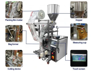 Automatic Packaging Machine For Roasted Peanuts With Weighing And Packing Filling Machine