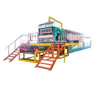 automatic paper pulp egg tray production line, waste paper recycle used egg tray machine with metal drying system, 2500 pcs/hr