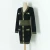 Import Autumn new contrast gold line valley wave waist long sleeve knitted skirt sweater dress for women from China