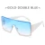 Import B10290 Sunglasses wholesale new arrivals large frame Wide border Gradient street snap shows shades women from China