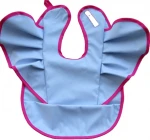 Baby Eco-friendly  gowns children anti-dressing baby eating clothes children button  baby bib pocket waterproof