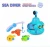 Import baby shower time water spray bath fishing toy with submarine from China