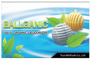 BALLGANIC (100% Organic and fragrance free deodorizer) - Car