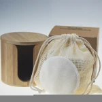Bamboo Cotton Face Reusable Make Up Remover Pads Washable Makeup Remover natural in cotton pads Bamboo fiber bamboo charcoal