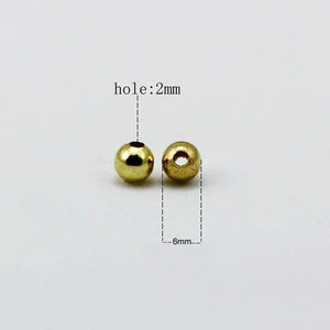 Beadsnice round metal bead for jewelry making brass cheap beads online handmade accessories wholesale free shipping