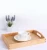 Import Beech Pallet Tea tray Dessert plate Fruit tray Rectangular plate With handle from China