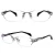 Import Bertha  Clear Frame Glasses Rimless Frame Titanium Business Glasses Frame Optical Eyeglasses Prescription Eyewear from China