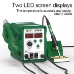 BEST 898D 2 in 1 Digital Heat Gun Rework Soldering Station Phone Computer Laptop Motherboard Repair Machine