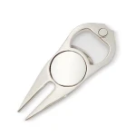 Best Ball Marker Supplier Multifunctional Custom Logo Golf Divot Repair Tool With Metal Golf Ball Marker