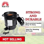 Best bbq black 2 to 8 people vertical electric barrel spit bbq grill machine for sales