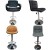Import Best Price Modern Nordic Quality Leather Bar Height Tables and Stool Chair for Counter from China