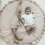 Best selling 100% cotton material filling cotton baby sleeping blanket baby activity sleeping crawling mat play mat