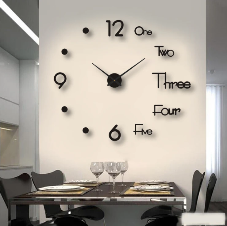 Best Selling Custom Logo Luxury Quartz Digital Electronic Metal Rome Numeral Round Big DIY Wall World Watch Clock