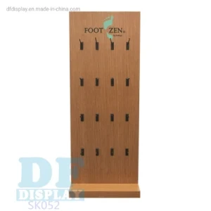 Best Selling Factory Price Double Sided Socks Floor Display Rack Made by Wood