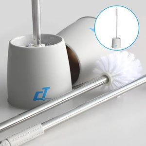 Best selling stainless steel handle bathroom toilet cleaning brush with holder