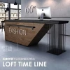 Black cool unique piano design modern diy computer salon reception desk for cashier counter