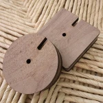 Black Walnut Wood Bobbin Winder, Earphone Cable Winder Earphone Bobbin Winder
