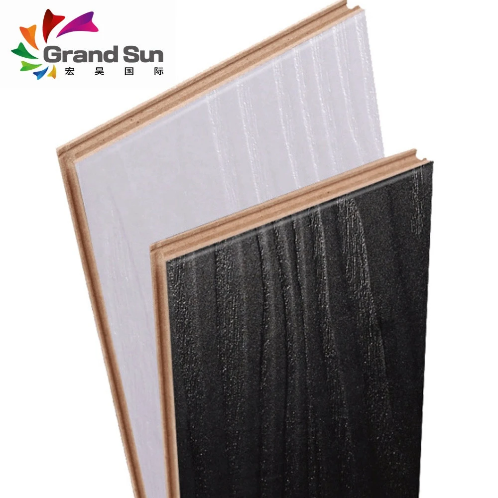 Black Waterproof Ac4 Hdf 12mm Laminate Wood Flooring