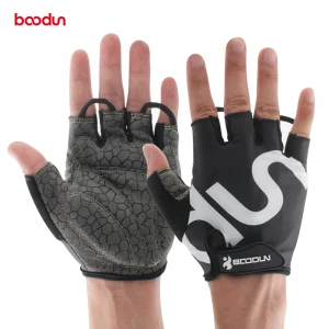 boodun New Fashion Sport  gym gloves Workout Fitness cycling gloves Weight Lifting Half Finger training fingerless Gloves Custom