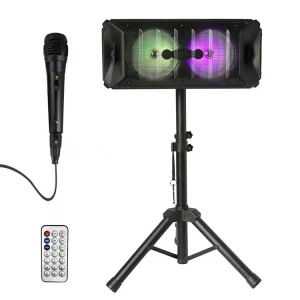Boombox bt speakers plastic case box portable high quality karaoke home theatre system wireless audio player
