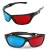 Import BOYARN new Black Frame Universal 3D Plastic glasses/Oculos/Red Blue Cyan 3D glass Anaglyph 3D Movie Game DVD vision/cinema from China