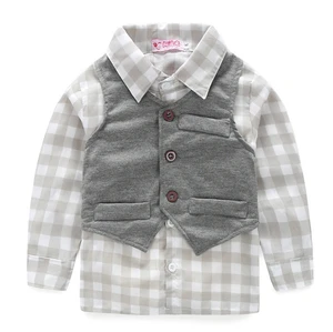 Boys Clothes Sets Cute Gentleman Infant Suits Vest+Shirt+Pants 3 Pcs Fashion Casual Kids Child Suits
