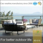 Braided polyester rope kettal garden sofa /textile braided power cord sofa furniture