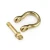 Brass Bow Shackle Hook Outdoor EDC Screw Pin Rigging Keychain Leather Craft Joint Connect D-Ring Hardware