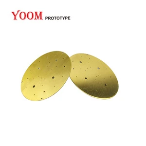 Brass circular plate sheet metal processing spare parts prototype