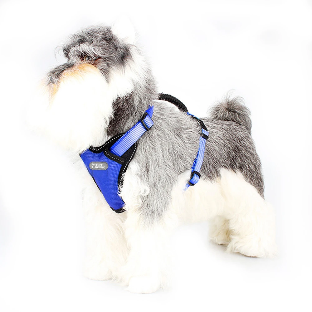 Breathable Pet Apparel Stock Reflective Adjustable reflecting soft air mesh pet harness pet dog vest harness