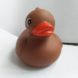 Brown bath rubber duck